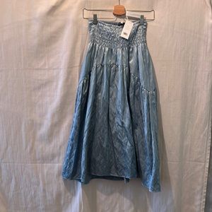 Beautiful light blue Vince midi skirt brand new with tags!